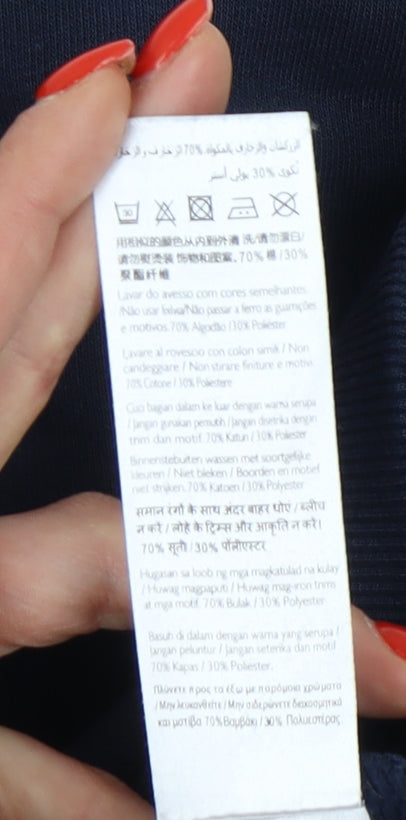 Jack Wills Navy Women's Sweatshirt UK 8 Classic Style