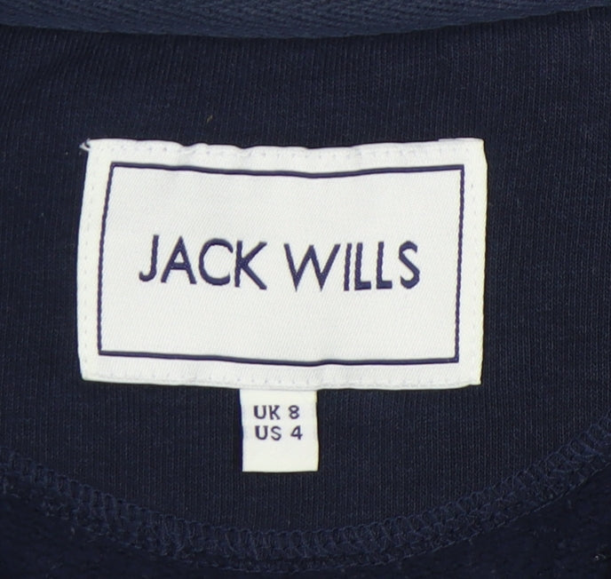 Jack Wills Navy Women's Sweatshirt UK 8 Classic Style