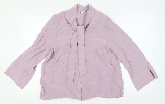 Jaeger Women's Purple Top Size 18, Elegant & Versatile