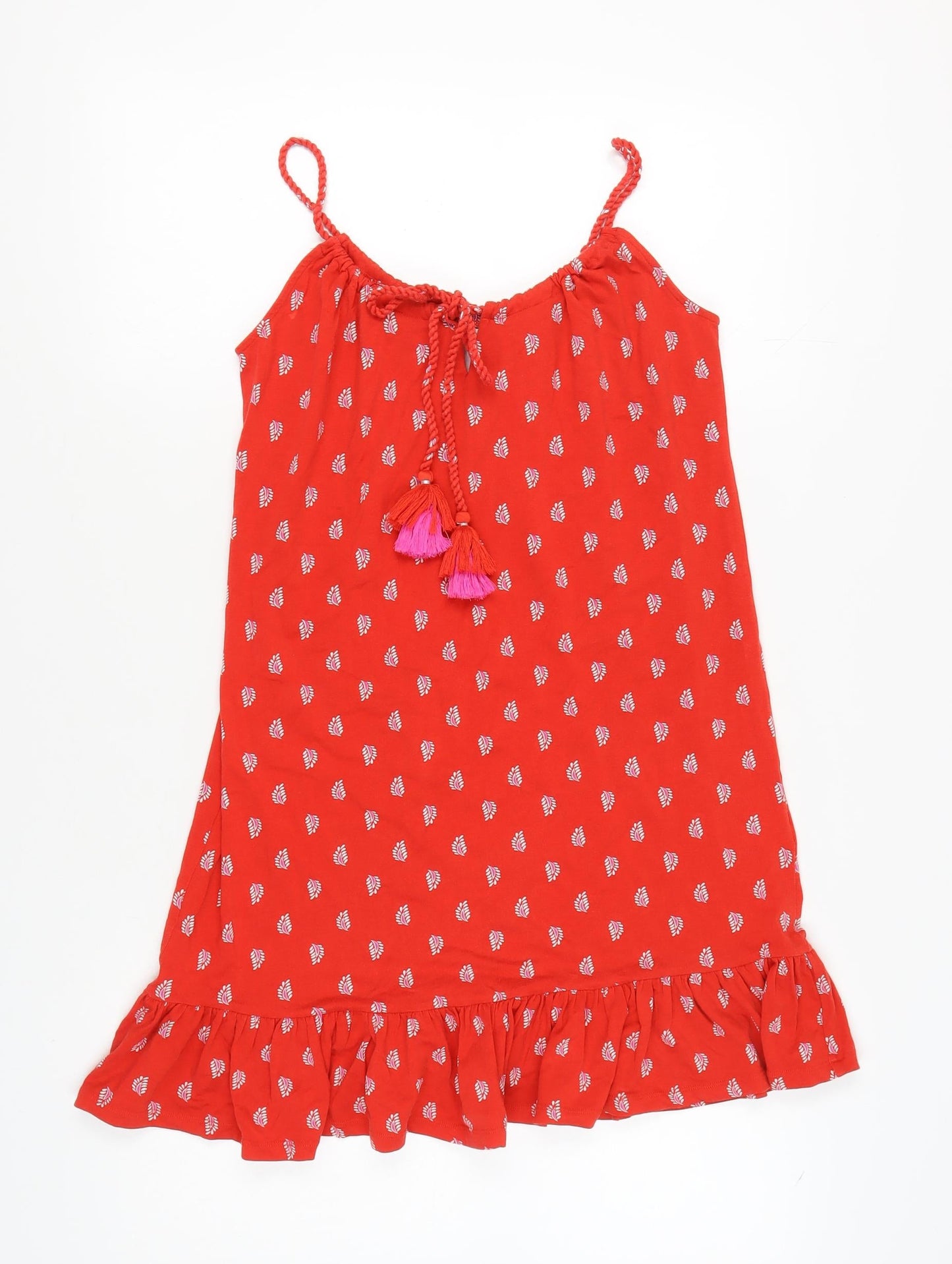 Boden Women's Red Slip Dress, Size 10, Summer Casual