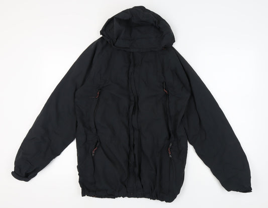 Peter Storm Black Men's Hooded Rain Coat Jacket S