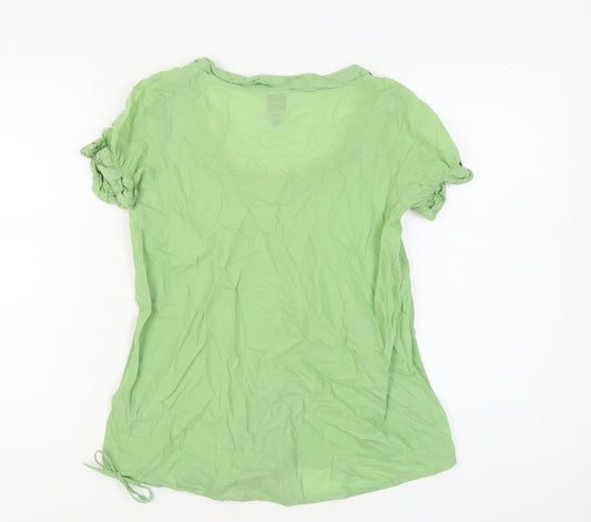 Fat Face Women's Green Cotton T-Shirt Size 10