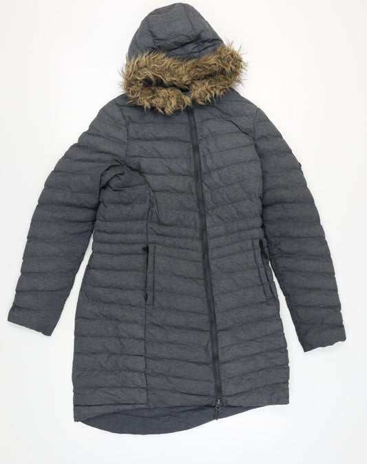 TOG24 Women's Grey Puffer Coat, Size 12, Winter Essential