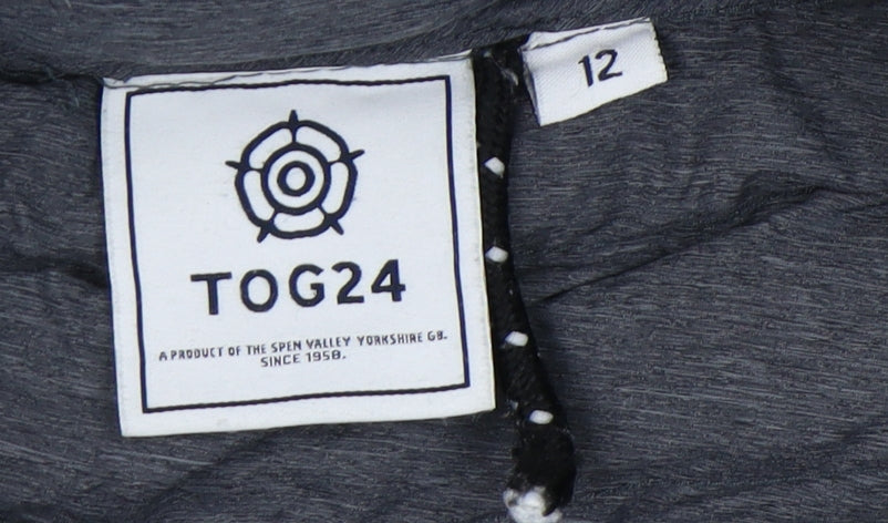 TOG24 Women's Grey Puffer Coat, Size 12, Winter Essential