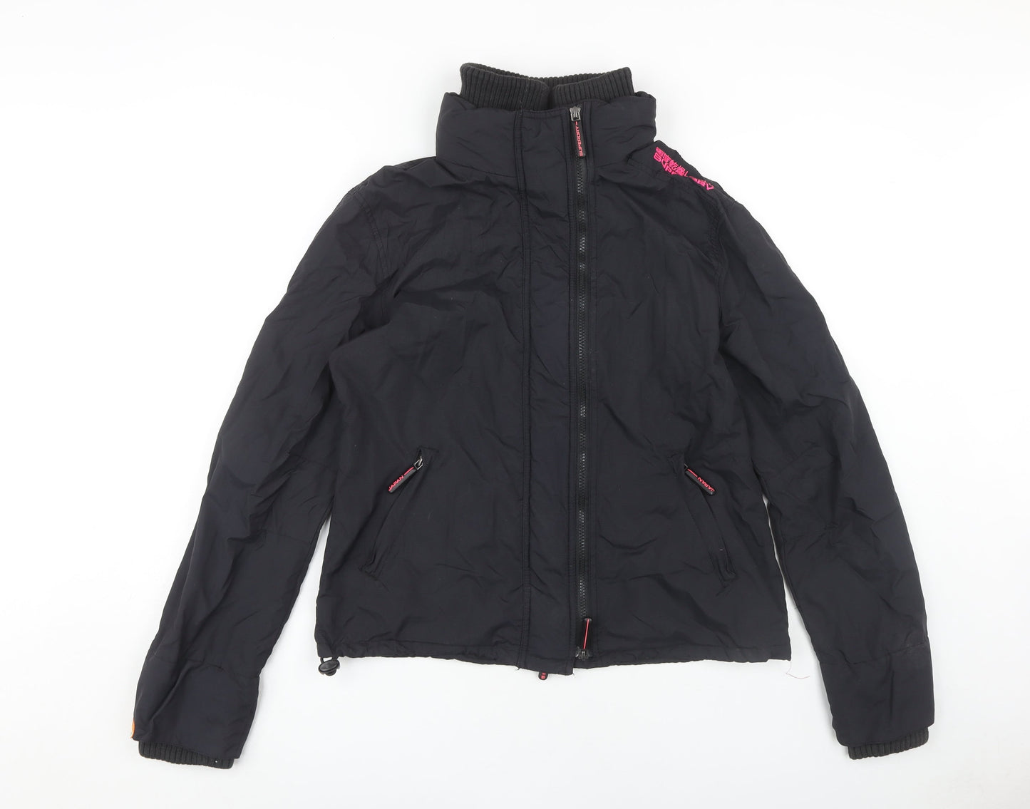 Superdry Women's Black XL Casual Zip Jacket