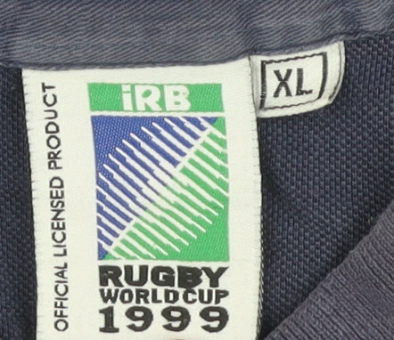 Rugby World Cup Men's Blue XL Rugby Polo Shirt
