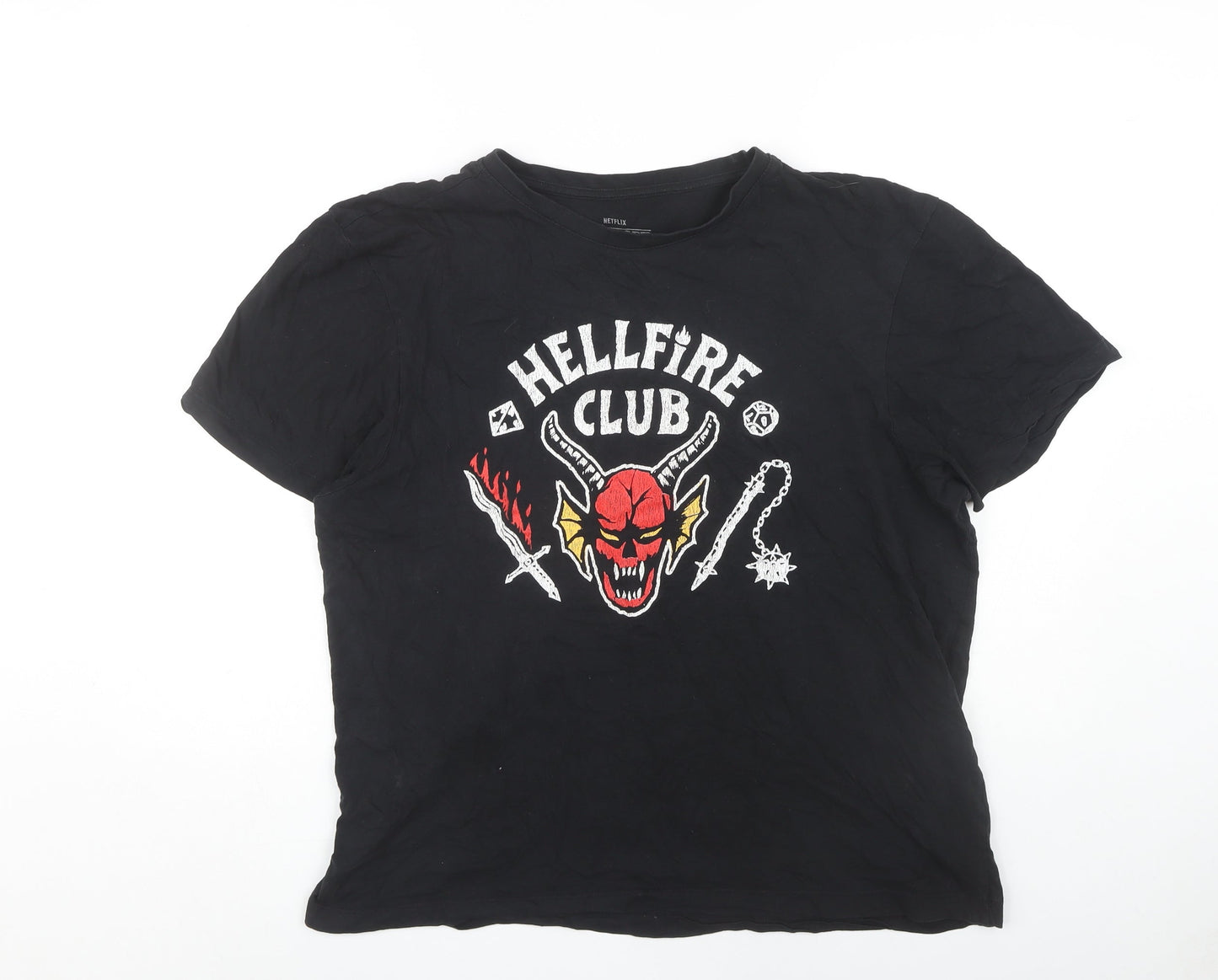 Netflix Stranger Things T-Shirt Black 2XL Unisex Adults