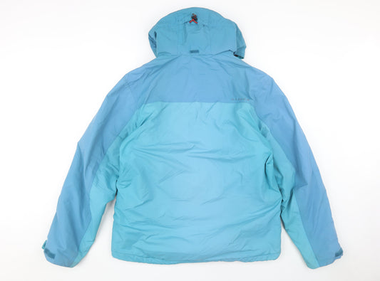 Dare2b Men's XL Blue Puffer Jacket - Waterproof, Hooded