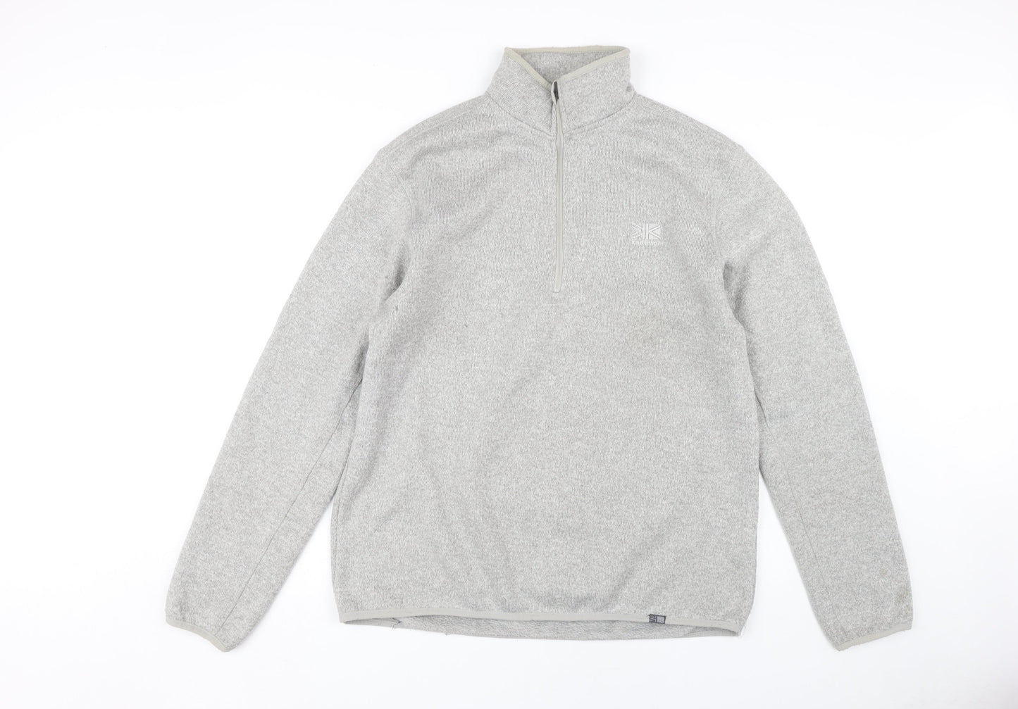 Karrimor Men's Grey Fleece 1/4 Zip Sweatshirt Size L