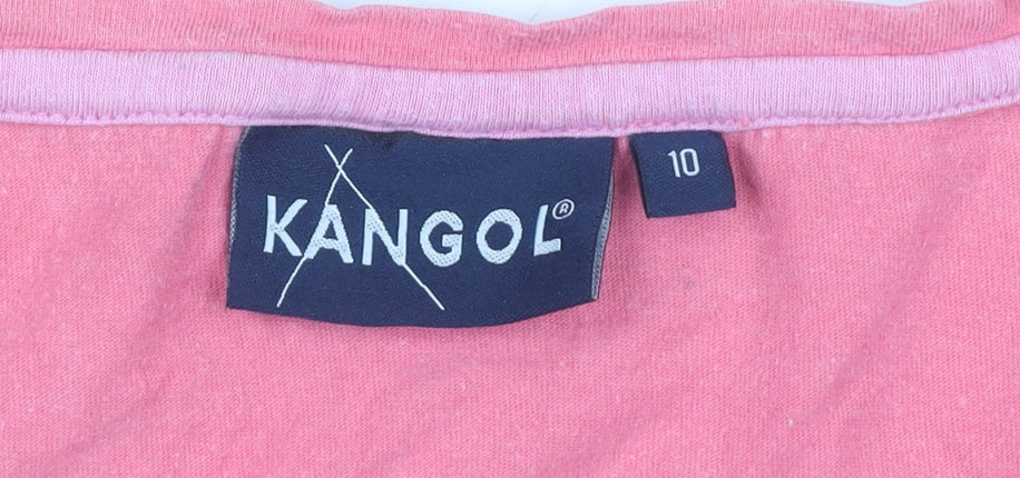 Kangol Women's Pink Basic T-Shirt Size 10