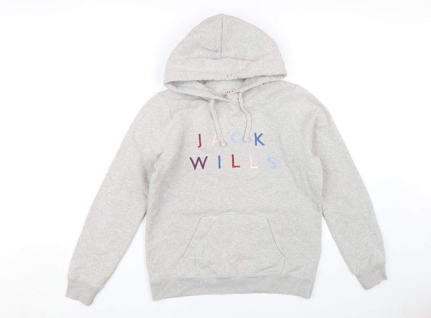 Jack Wills Women's Grey Hoodie UK 12 - Casual Style