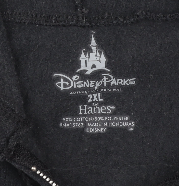 Disney Unisex Black 2XL Mickey Full Zip Hoodie