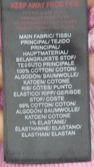 Brand and care label for Sonneti girls’ multicoloured pullover hoodie 13-14 years