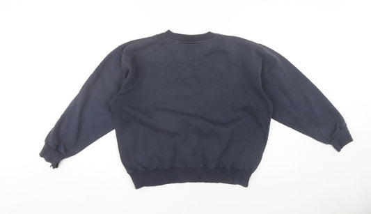 Kappa Boys Blue Logo Crew Neck Pullover Sweatshirt 164