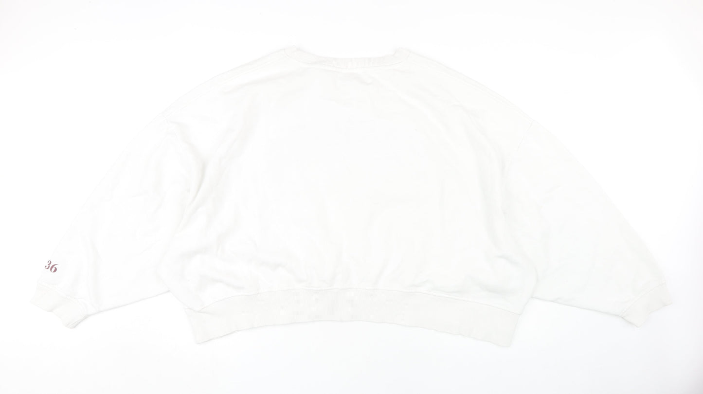 Harvard Women's White 2XL Pullover Sweatshirt