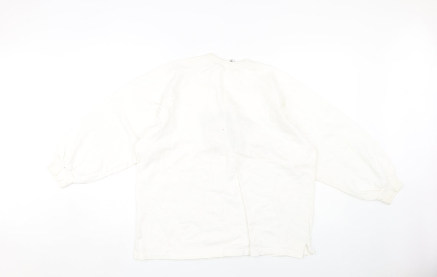 Reebok Unisex Ivory Sweatshirt L - Logo Accent