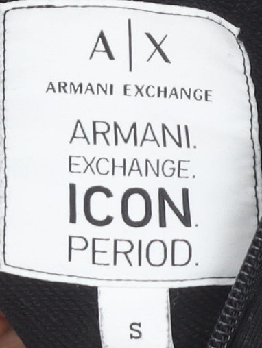 Armani Exchange Men's Black Full Zip Hoodie, Size S