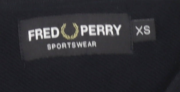 Fred Perry Men's Black XS Logo Sweatshirt