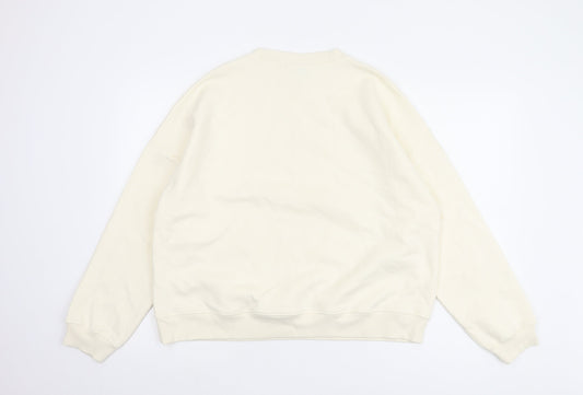 Next Women's Ivory Floral Pullover Sweatshirt L