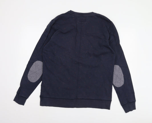 Next Men’s Blue Pullover Sweatshirt L Cotton