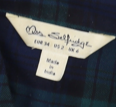 Brand and care label for Miss Selfridge Women's Multicoloured Button-Up Shirt