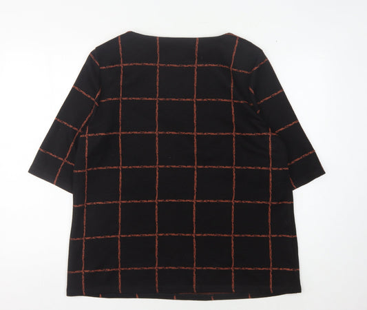 Womens UK Size 16 Laura Ashley Black Acrylic Blend Blouse