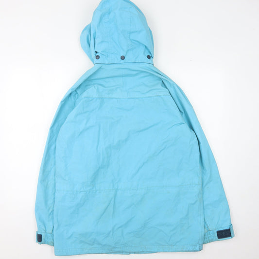 Trespass Men's Blue Waterproof Hooded Rain Jacket M