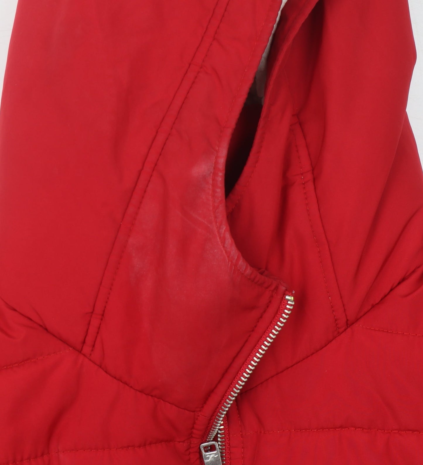 Hollister Women's Red Puffer Jacket Size M
