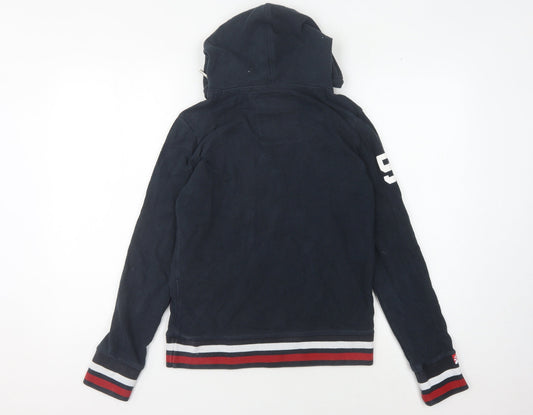 Superdry Women's Blue Pullover Hoodie Size 8