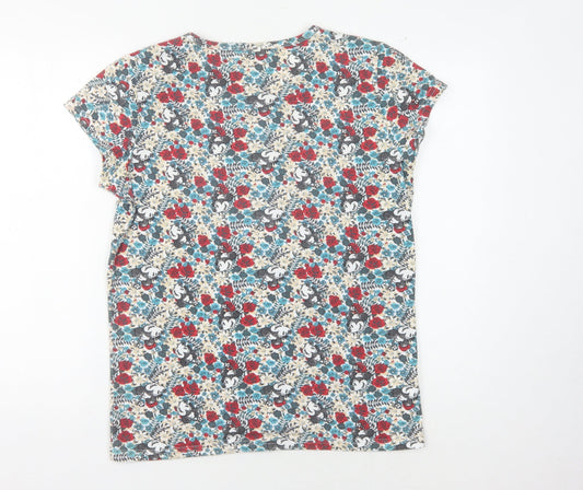 Disney Women’s Multicoloured Floral T-Shirt Size 16