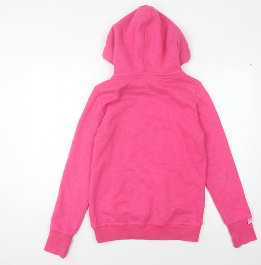 Superdry Women's Pink Pullover Hoodie S