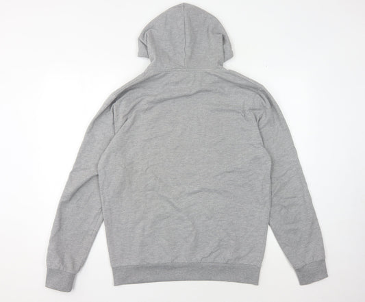Closure London Men's Grey Pullover Hoodie, M, Regular Fit