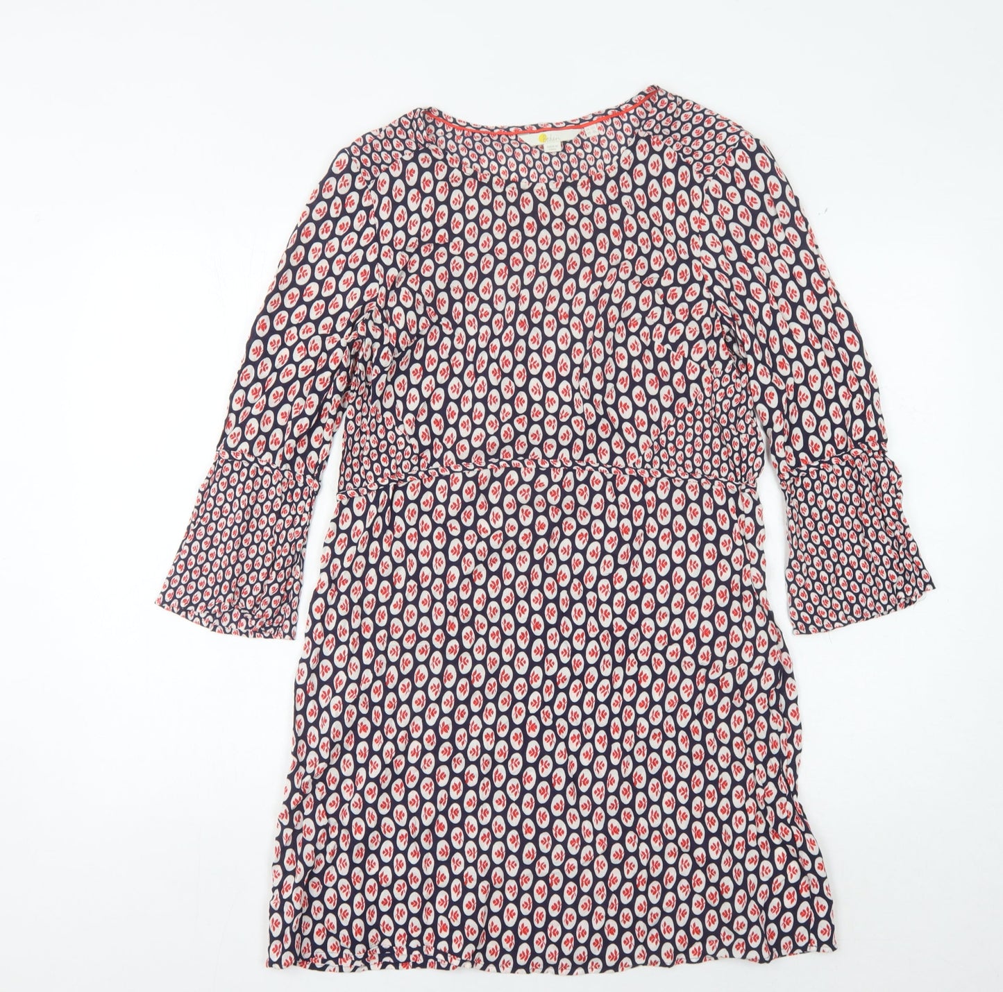 Boden Women’s Multicoloured 3/4 Sleeve Dress Size 12