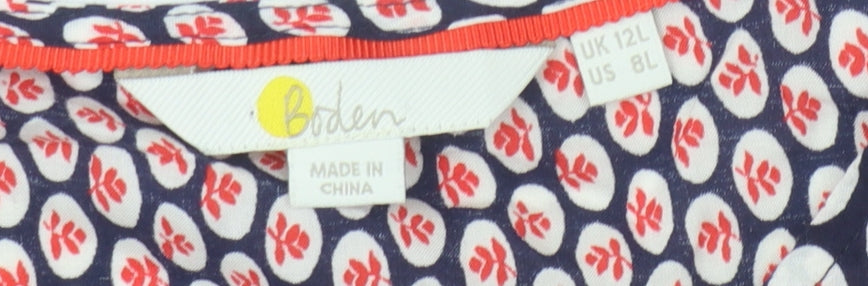 Boden Women’s Multicoloured 3/4 Sleeve Dress Size 12