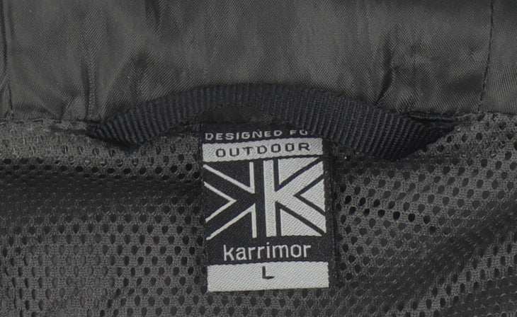 Karrimor Men's Black Hooded Jacket L Lightweight Outdoor