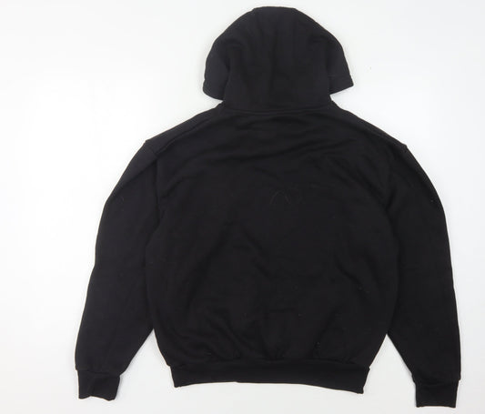 Slazenger Men's Black Pullover Hoodie, M, Regular Fit, Logo