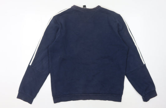 Adidas Men's Blue M Pullover Sweatshirt Logo Sports