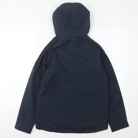 Next Boys Blue Puffer Jacket 12 Years with Hood