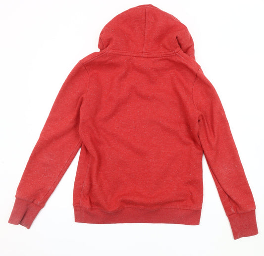 Superdry Men's Red Pullover Hoodie Size L