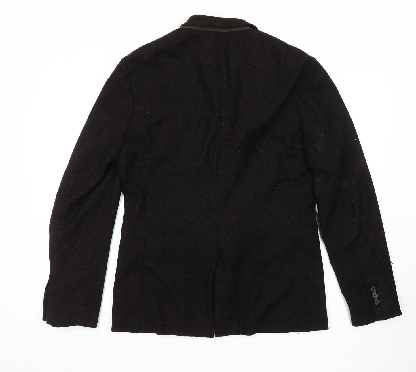 AllSaints Men's Brown Wool Blazer, Size 36