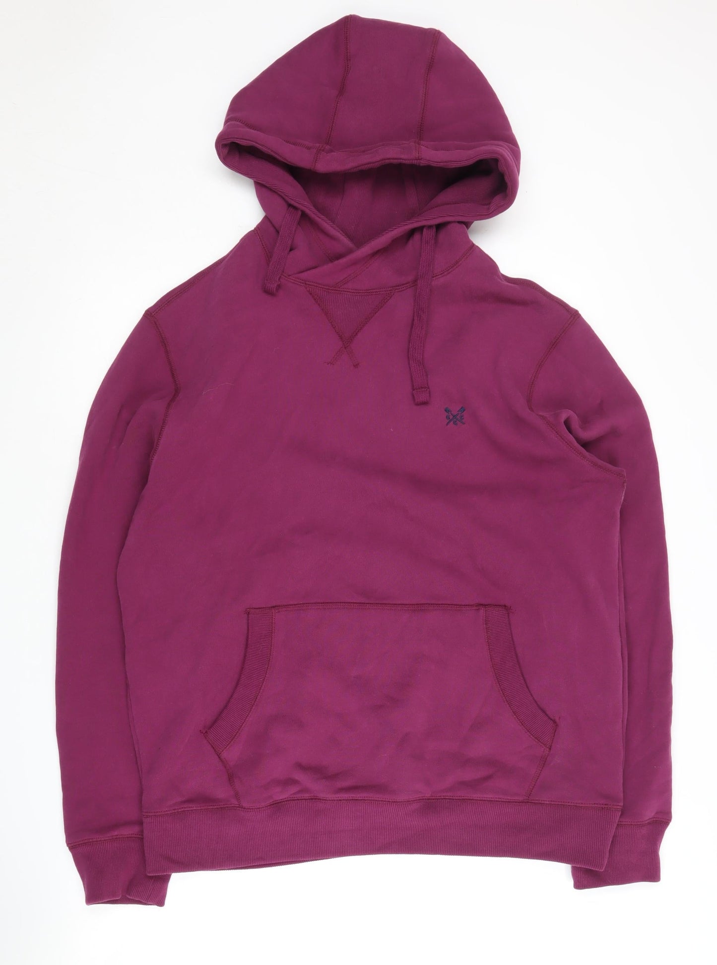 Crew Clothing Purple L Men's Pullover Hoodie