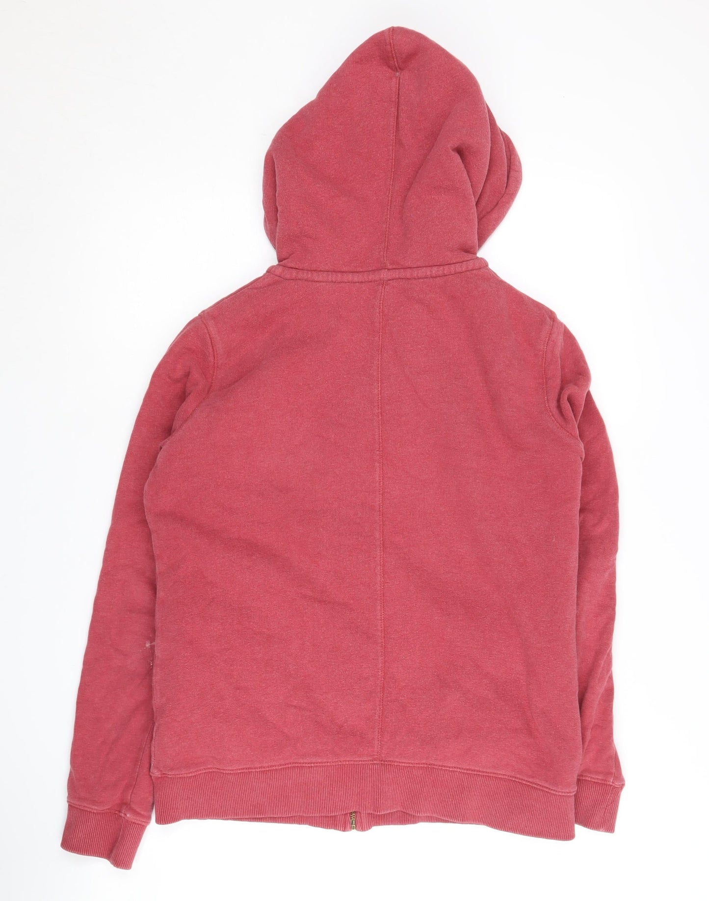 Fat Face Men's Red Full Zip Hoodie, Size S, Cotton Blend