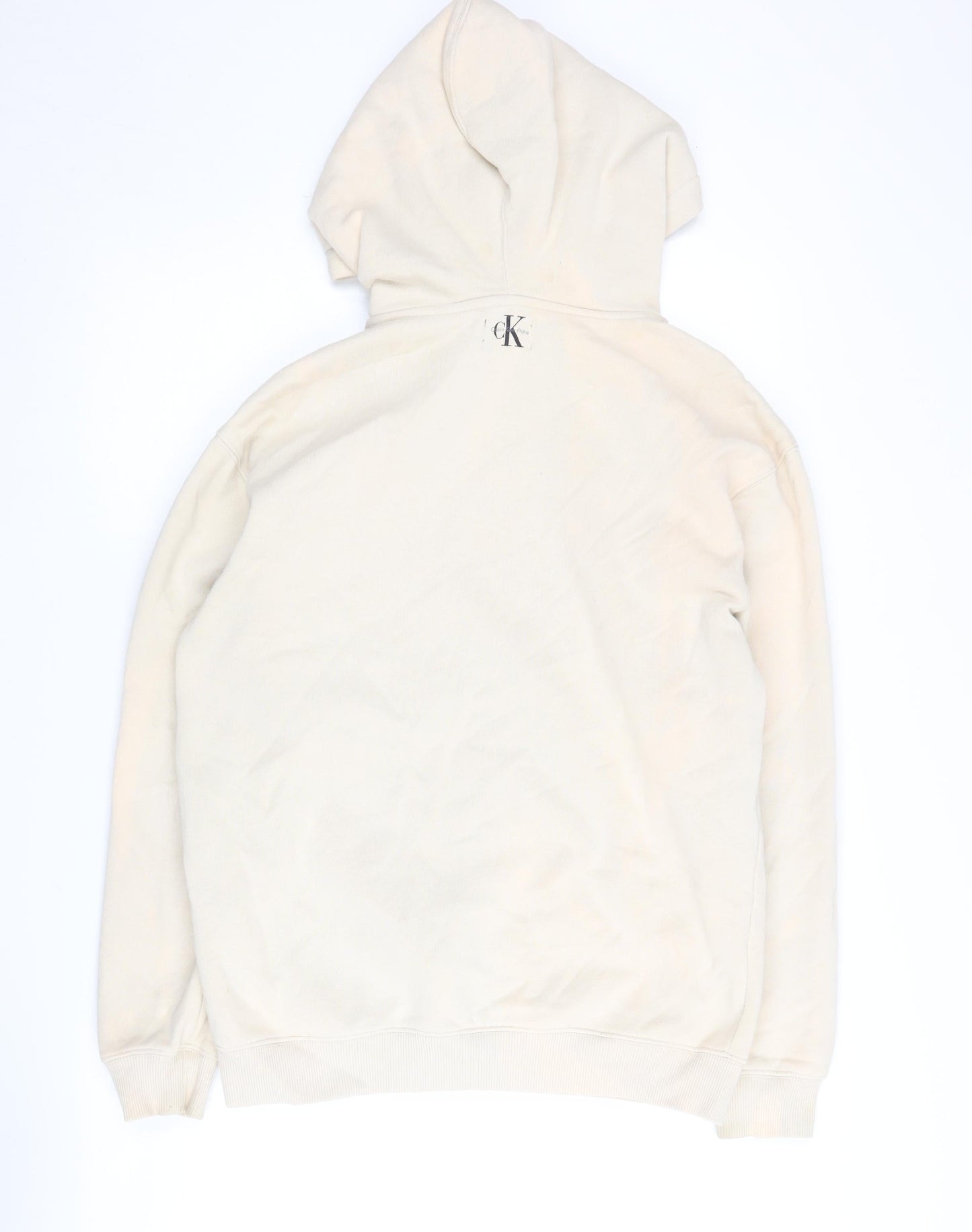 Calvin Klein Khakis Beige Men's S Pullover Hoodie