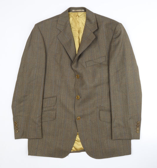 Magee Men's Brown Tweed Suit Jacket, Size 40S