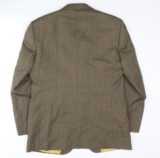 Magee Men's Brown Tweed Suit Jacket, Size 40S