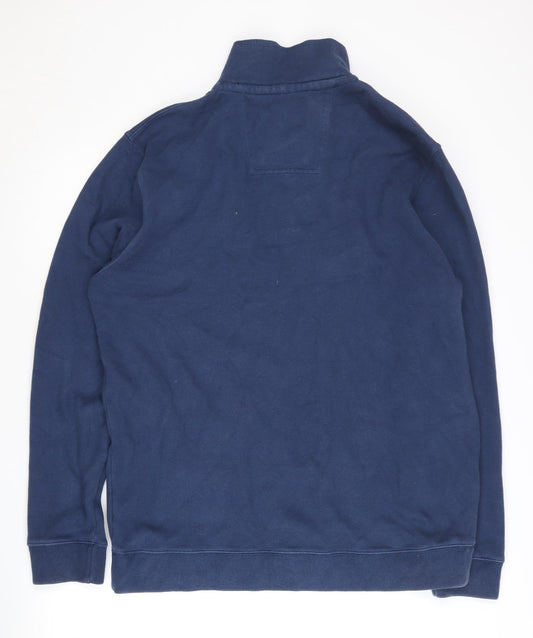 Crew Clothing Co. Men's Blue XL Henley Sweatshirt