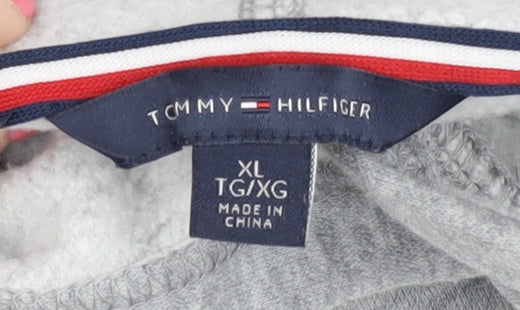 Tommy Hilfiger Women's Grey Pullover Hoodie XL