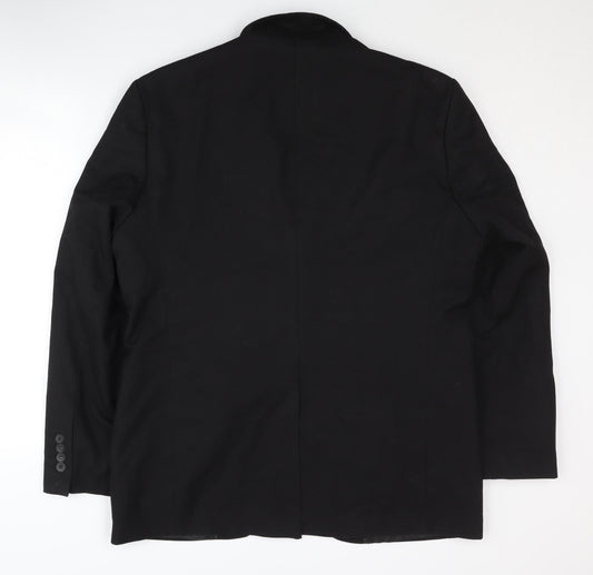 boohooMAN Men's Black Blazer 40 - Formal Single-Breasted