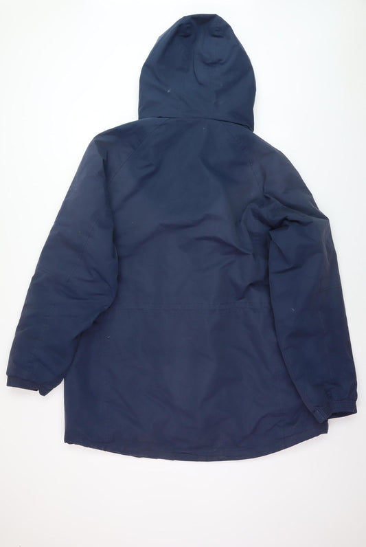 Mountain Warehouse Men's Blue Hooded Parka 2XL
