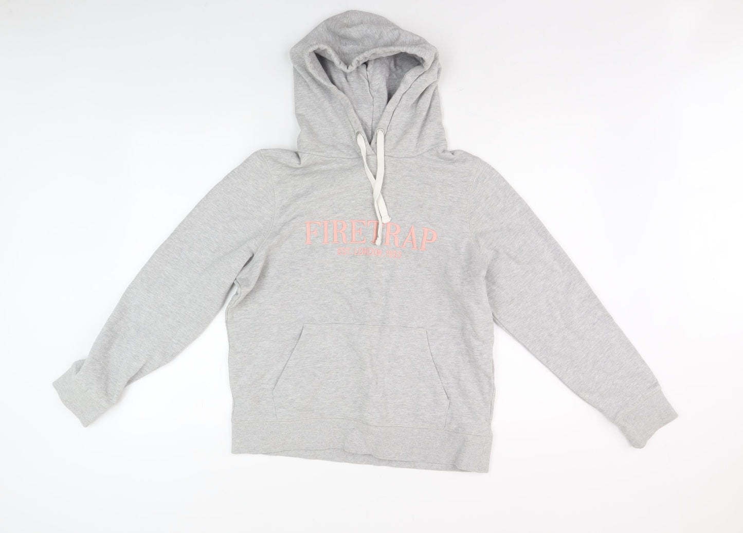 Firetrap Womens Grey Pullover Hoodie Size 12